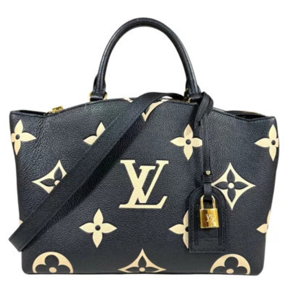 Louis Vuitton Palais Bicolor Monogram Empreinte Shoulder Bag Black